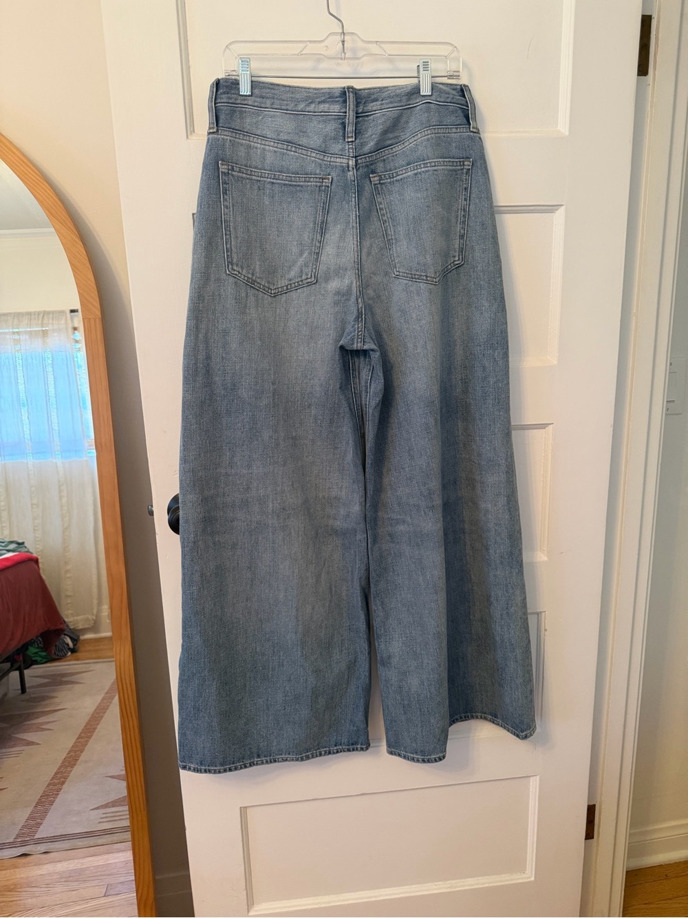 J. Crew High Rise Super Wide-Leg Jeans. Size 30. Elliot wash - Picture 4 of 16